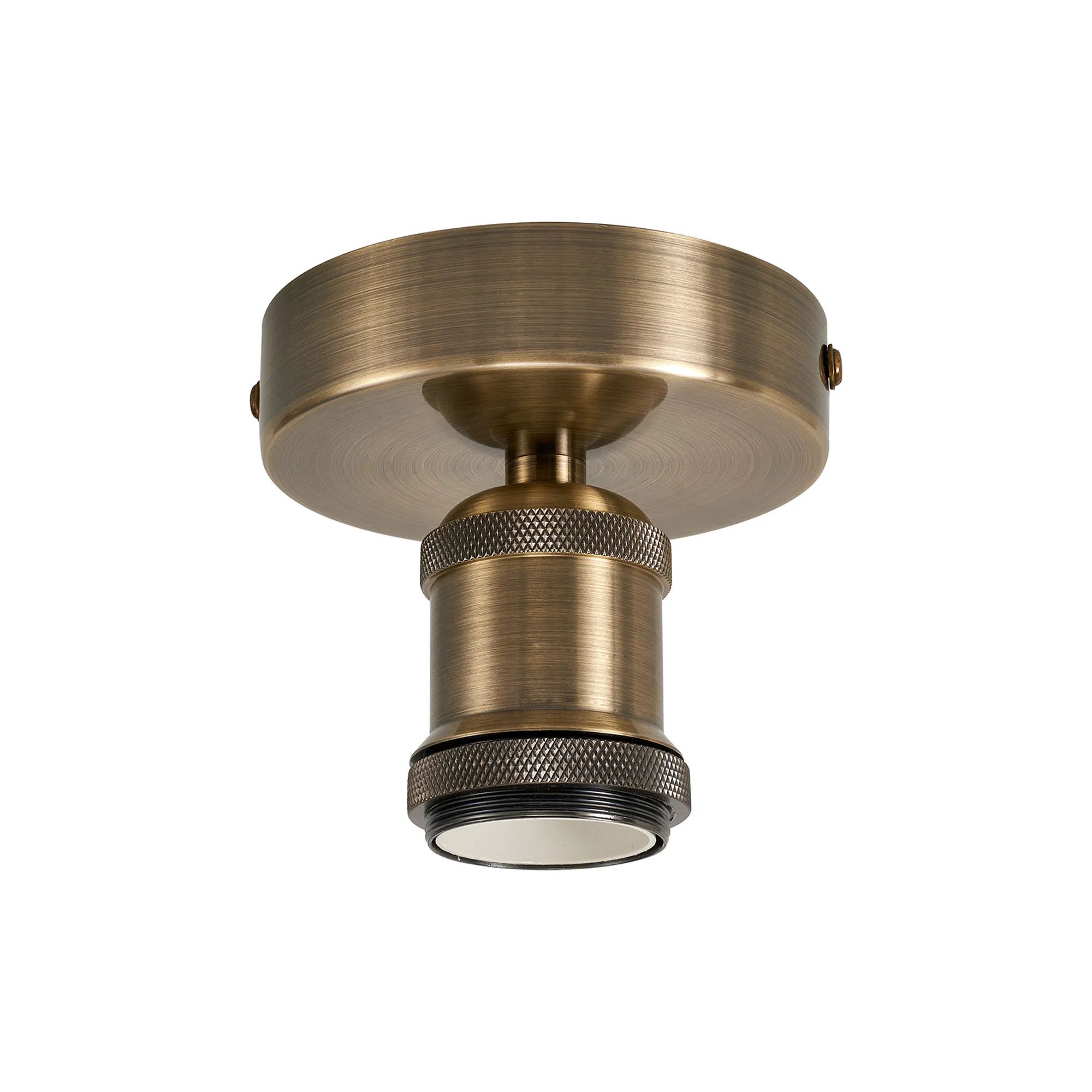 D0740  Dreifa 10cm Ceiling Light, 1 x E27, Antique Brass